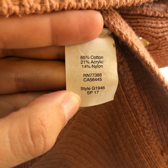 Madewell Brownstone Side-Button Sweater in Dusty Clay Size XS - Picture 5 of 7